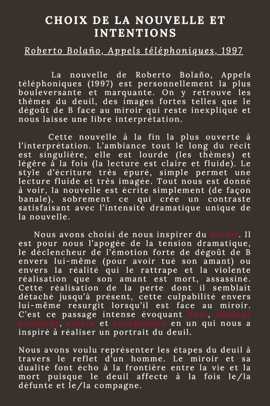 Le portrait du deuil, planche 2